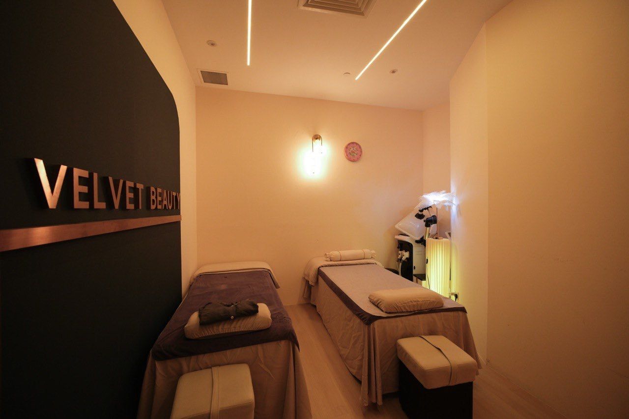 Velvet therapy room