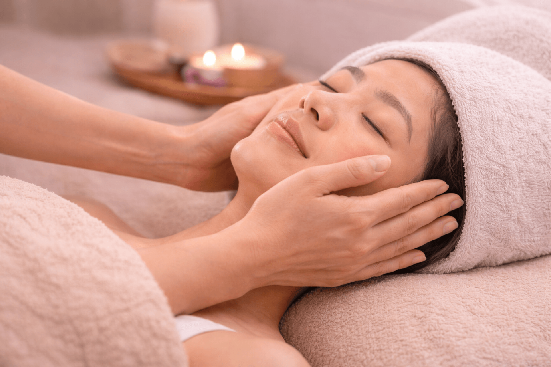 Client receiving therapeutic massage